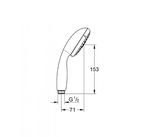 Ручной душ Grohe Tempesta 100 28419002 Хром