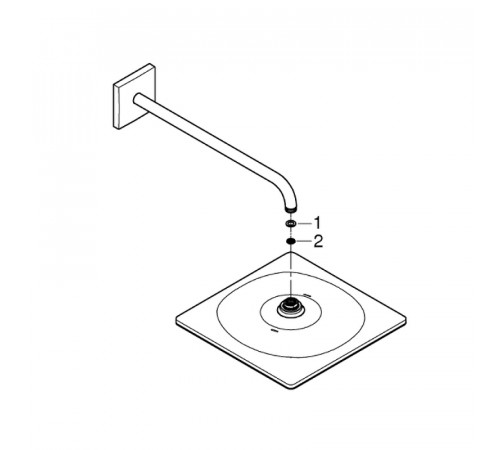 Верхний душ Grohe Rainshower 310 Mono 26564000 Хром