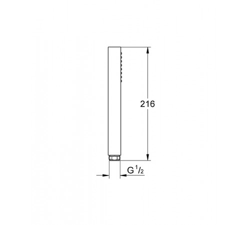 Ручной душ Grohe Euphoria Cube Stick 27699000 Хром