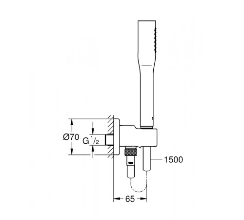 Душевой гарнитур Grohe Euphoria Cosmopolitan Stick 26404000 Хром