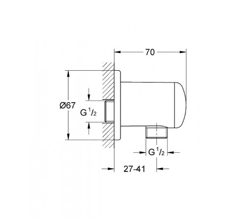 Шланговое подключение Grohe Relexa 28671000 Хром