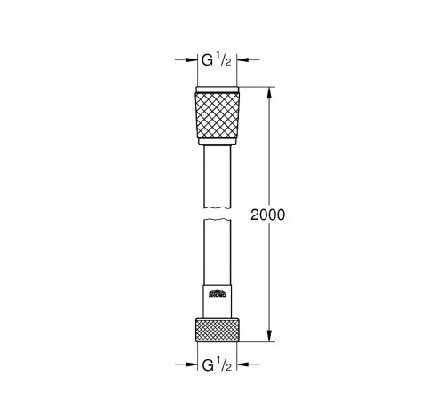 Душевой шланг Grohe Rotaflex 200 28413001 Хром