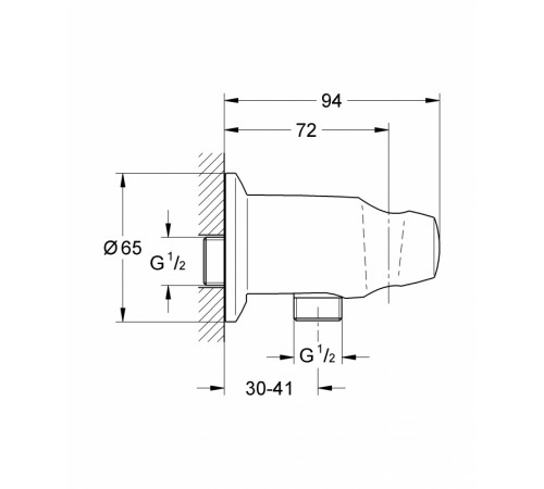 Шланговое подключение Grohe Movario 28406000 Хром