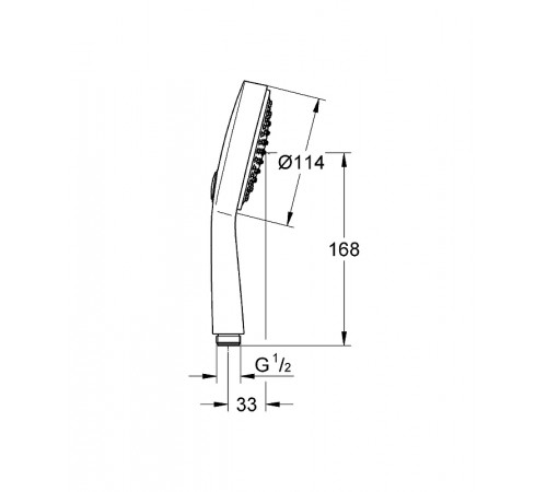 Ручной душ Grohe Power and Soul 27660000 Хром