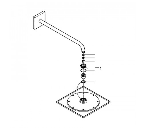 Верхний душ Grohe Rainshower F-series 26259000 Хром