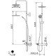 Душевая система Cezares Leaf LEAF-CDA-25-L-01 Хром