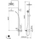 Душевая система Cezares Leaf LEAF-CDA-30-L-01 Хром