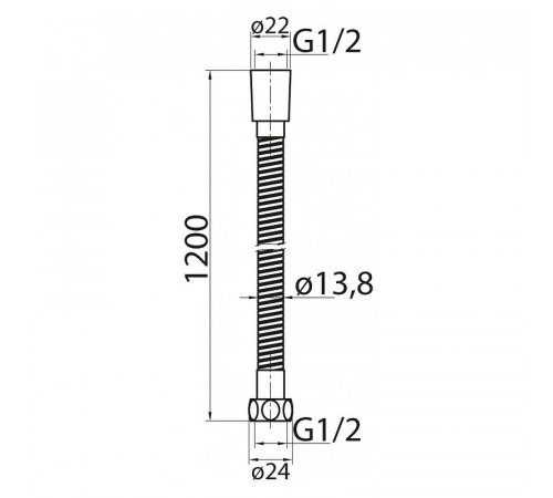 Душевой шланг Cezares Czr CZR-U-FMDC-120-02 Бронза