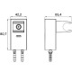 Держатель ручного душа Iddis Slide SLIBL00i53 Черный матовый