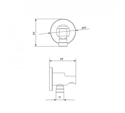 Шланговое подключение Iddis Ray 003BL01i62 Черный