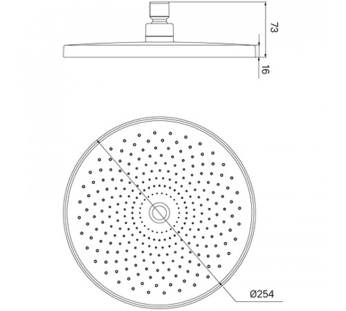 Верхний душ Iddis Optima Home OPH25CPi64 Хром