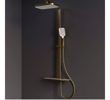 Душевая система RGW Shower Panels SP-34G 51140134-06 с термостатом Золото браш