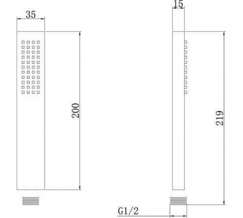 Ручной душ Abber AF0050G Золото матовое