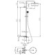 Душевая система Bossini Elios L10401.1.030 с термостатом Хром
