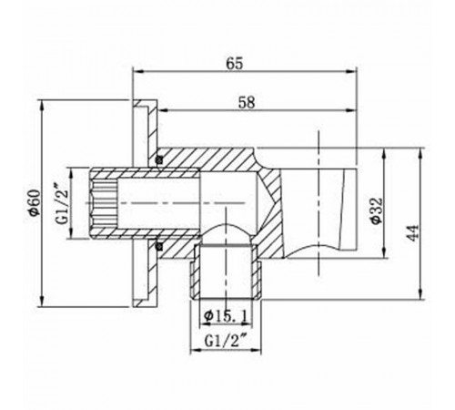 Шланговое подключение Vincea VSC-31CH Хром