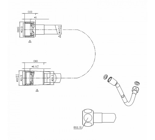 Душевая система Vincea Inspire VSFW-3I21T2RMB с термостатом Черная матовая