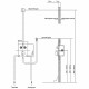Душевая система Vincea Inspire VSFW-3I21T1GM с термостатом Вороненая сталь