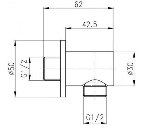 Шланговое подключение Aquanet Static AF330-92B 261830 Черное матовое