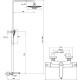 Душевая система Ravak Termo 300 X070163 Хром