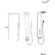 Душевая панель Ceruttispa Sella B CT8989 с термостатом Черная глянцевая