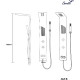 Душевая панель Ceruttispa Ami B CT8994 с гидромассажем Черная матовая