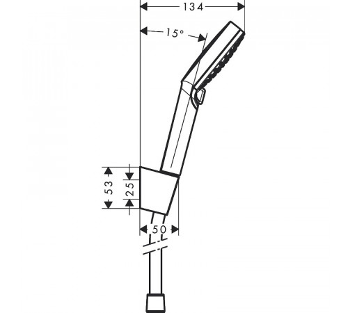 Душевой гарнитур Rav Slezak SK0053CMAT Черный матовый