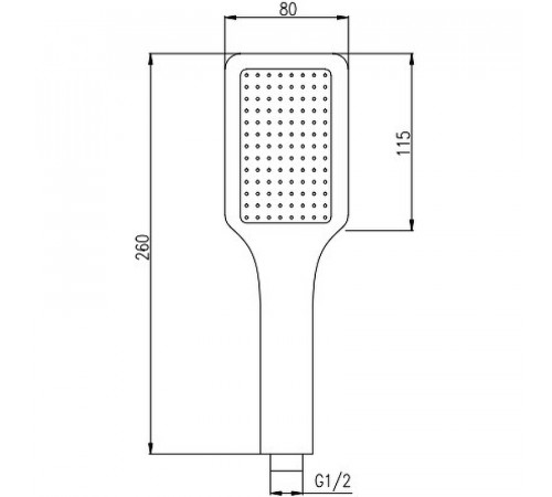 Ручной душ Rav Slezak PS0046CMAT Черный матовый