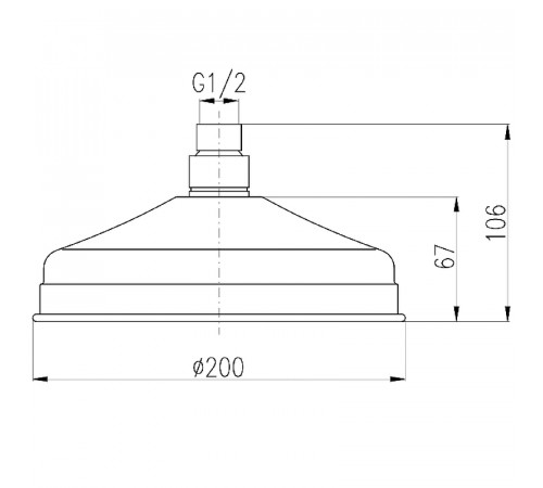 Верхний душ Rav Slezak SK0020SM Бронза