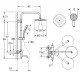 Душевая система Laguraty 17050 Хром