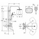 Душевая система Laguraty 17054 Хром