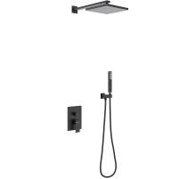Душевая система Berges Nardis 2S Black 071002 Черная матовая