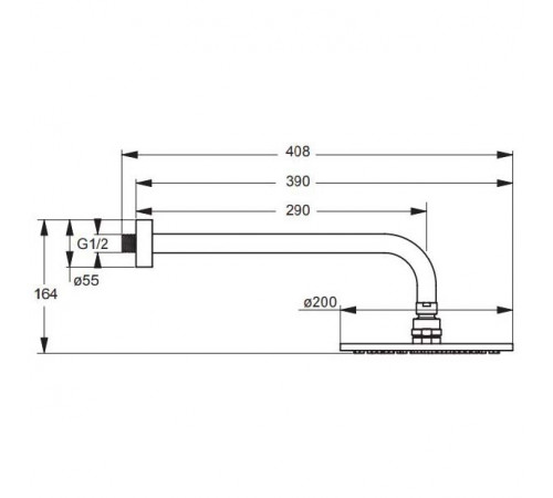 Душевая система Ideal Standard Ceraflex BC447AA Хром