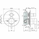 Душевая система Ideal Standard Ceraline  BD192XG Черная матовая