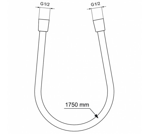 Душевая система Ideal Standard Ceraline  BD192XG Черная матовая