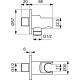 Душевая система Ideal Standard Ceraline  BD192XG Черная матовая