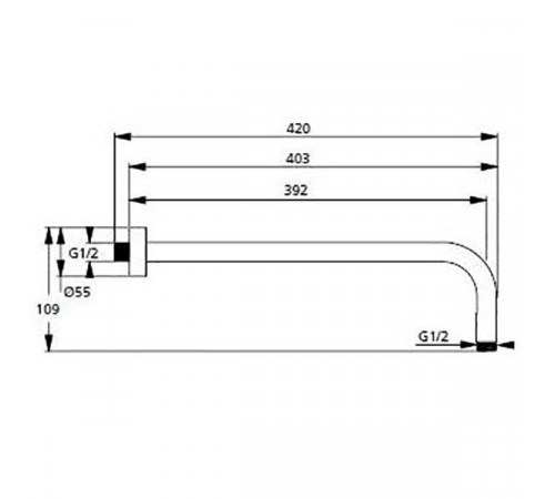 Душевая система Ideal Standard Ceratherm BD006XC с термостатом Хром