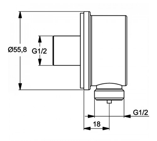 Шланговое подключение Ideal Standard Ideal Rain B9448AA Хром