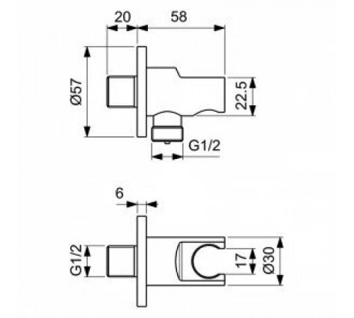 Шланговое подключение Ideal Standard Ideal Rain BC807A2 Brushed Gold