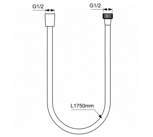 Душевой шланг Ideal Standard Ideal Rain A4109XG Черный шелк