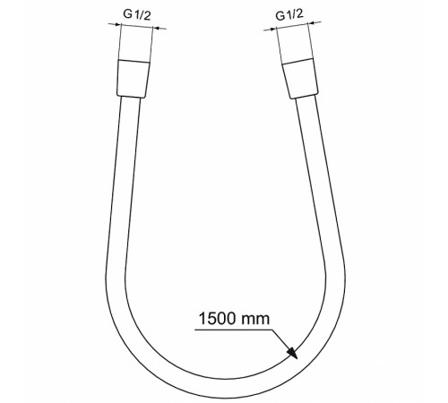 Душевой шланг Ideal Standard Ideal Flex BE150AA Хром