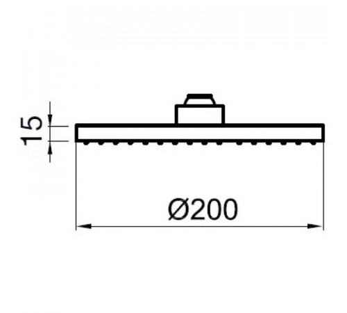 Верхний душ Webert AC1024015PVC Хром