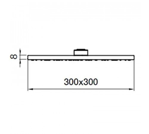 Верхний душ Webert AC1013015STEEL Хром