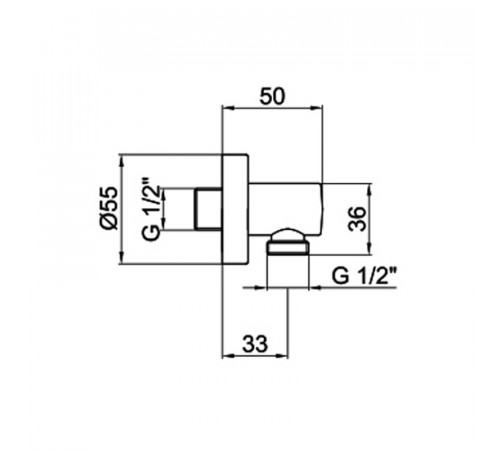 Шланговое подключение Webert Comfort AC0344015 Хром