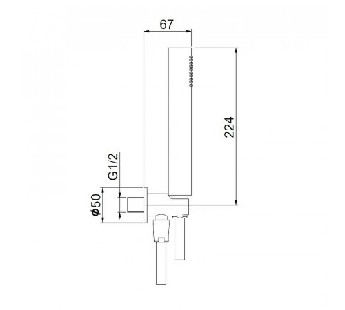 Душевой гарнитур Webert Shower Set AC1046560 Черный матовый