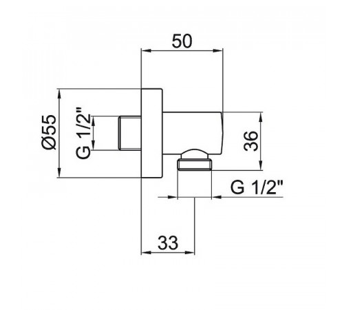 Шланговое подключение Webert Aria AC0344560 Черный матовый