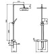 Душевая система ALMAes GaLaxy SDI-1803 с термостатом Хром