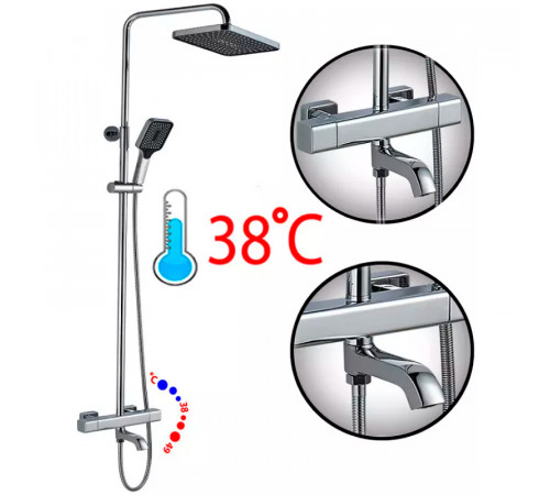 Душевая система ALMAes GaLaxy SDI-1803 с термостатом Хром