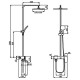 Душевая система ALMAes ECO GK-0328 Сатин