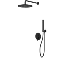 Душевая система Whitecross Y black YSET04BL Черная матовая