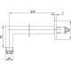 Кронштейн для верхнего душа E.C.A. 102126699EX Хром